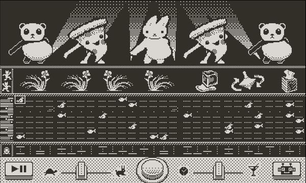 Lay down your drum, bass, and melody section, choose some characters, and assign them choreography!