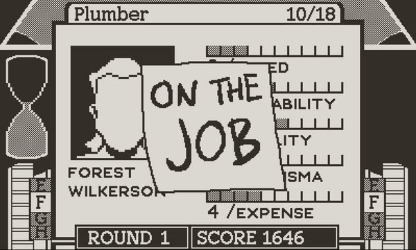 Plumber Forest Wilkerson is marked as "on the job!" in Recommendation Dog!!
